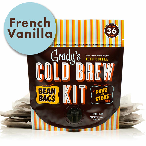 French Vanilla Cold Brew Coffee Kit - Makes 36 Cups | Grady's